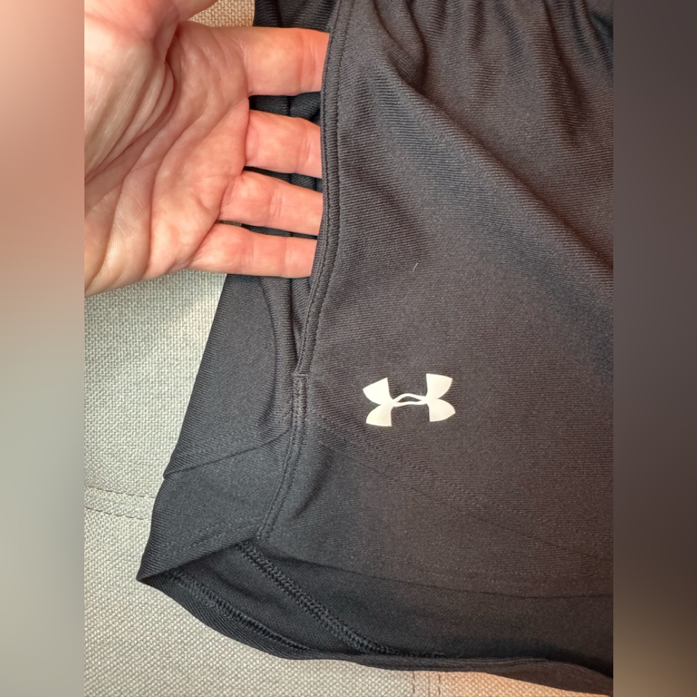 Under Armour black workout shorts. - Picture 2 of 4